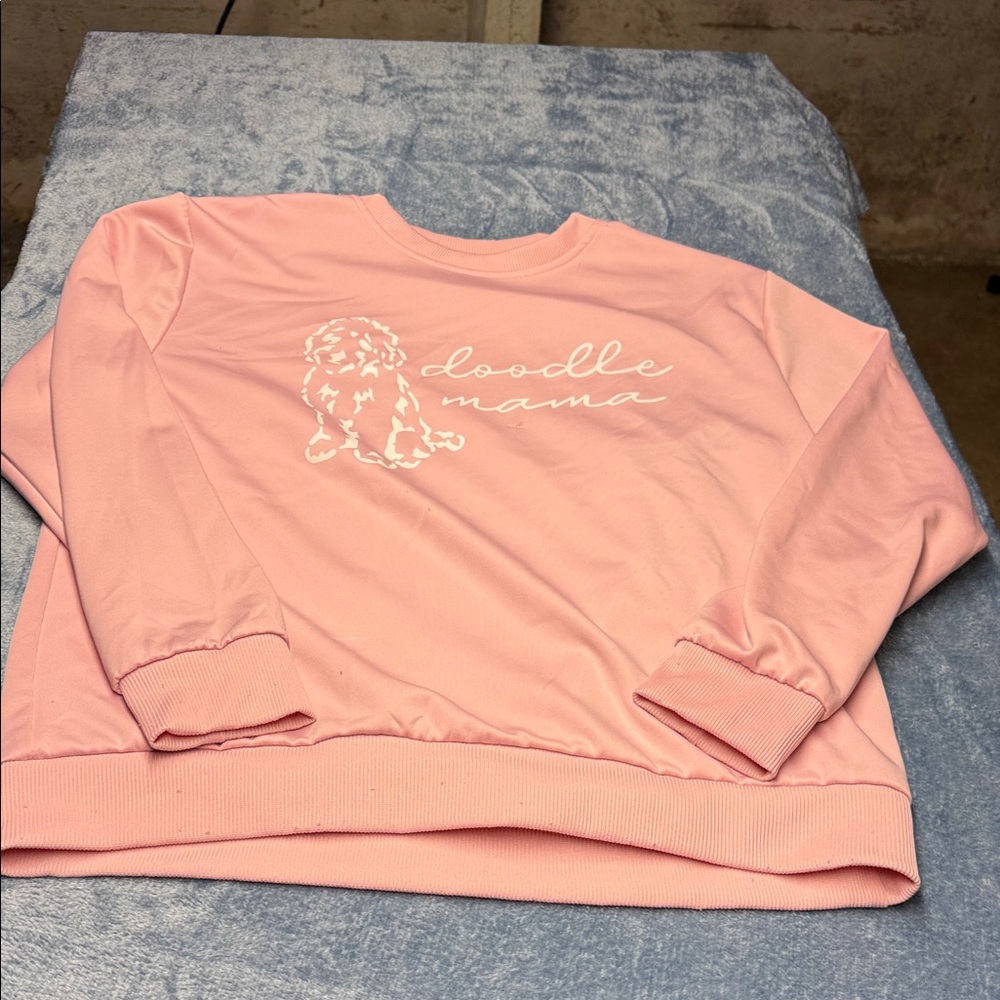 Doodle Mama Pink Crewneck Sweatshirt - Women's Sweater